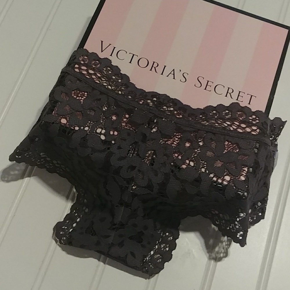 3/$25- VS Sparkly Silver Hipster Panty - Picture 8 of 10